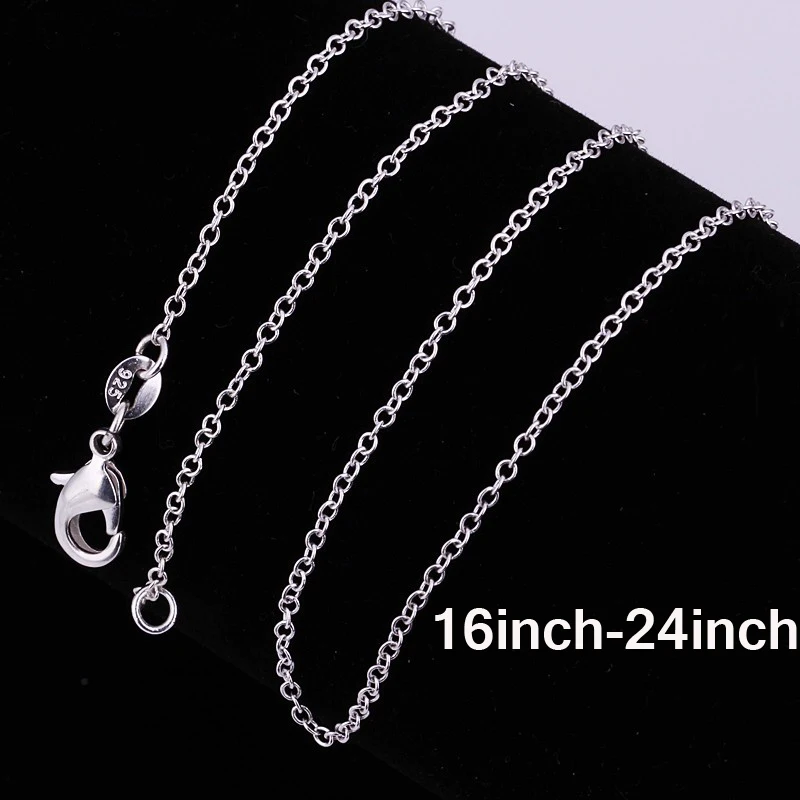 GNIMEGIL 5 шт./партия 16 дюймов 24 ширина 1 мм вырезанное Звено Якорной цепочки серебро