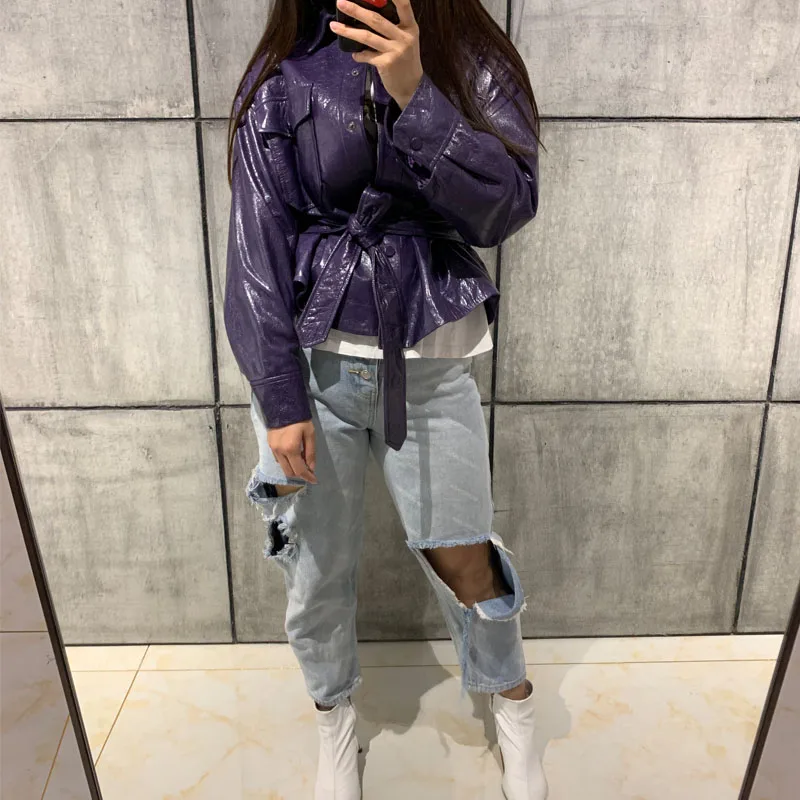 Рубашка женская из натуральной кожи куртка овчины|Кожаные куртки| |