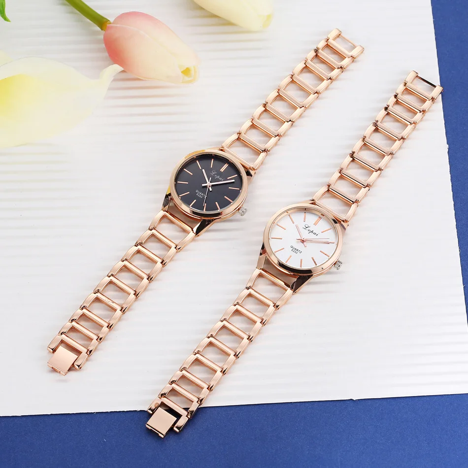 

Watch with alloy ladies steel belt watch female models quartz watch high-end ladies watch