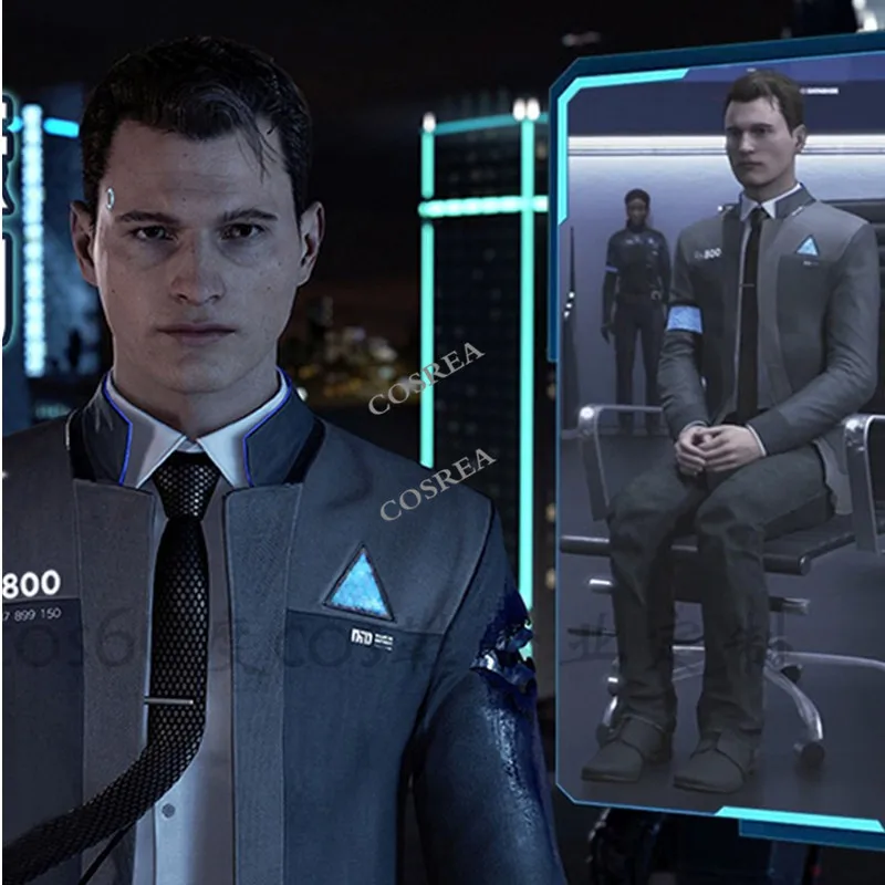 Игра Детройт: стать человеком Коннор обувь костюмы для косплея RK800 сапоги агента
