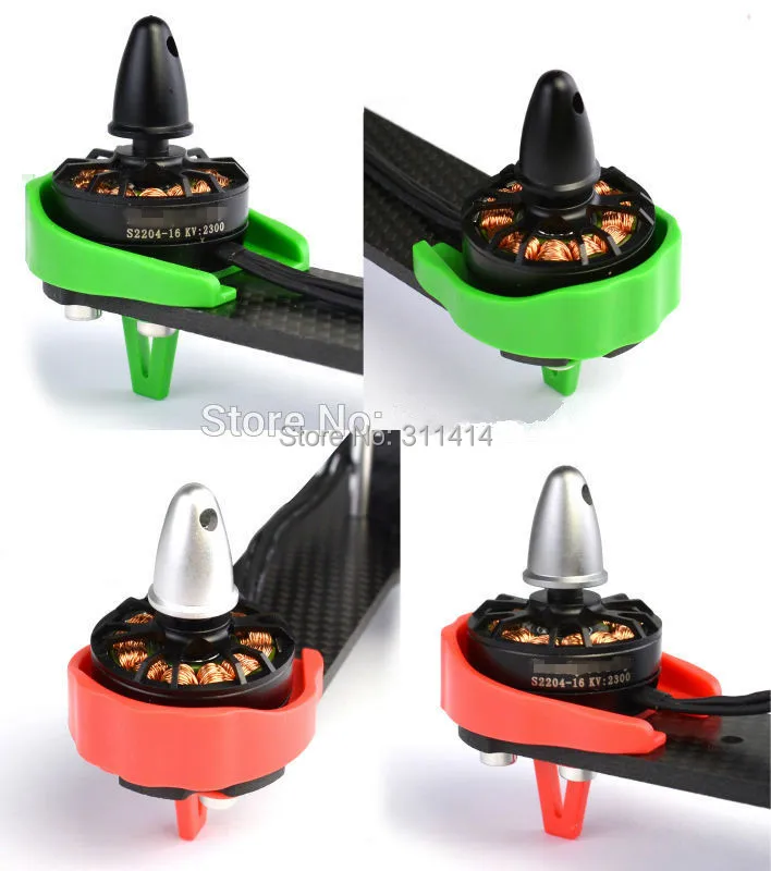 4 шт./лот ZMR250 QAV250 черный красный зеленый мотор пластиковая крышка защита для