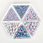 Бусины из АБС-пластика с имитацией жемчуга, 4 мм, 500 шт.