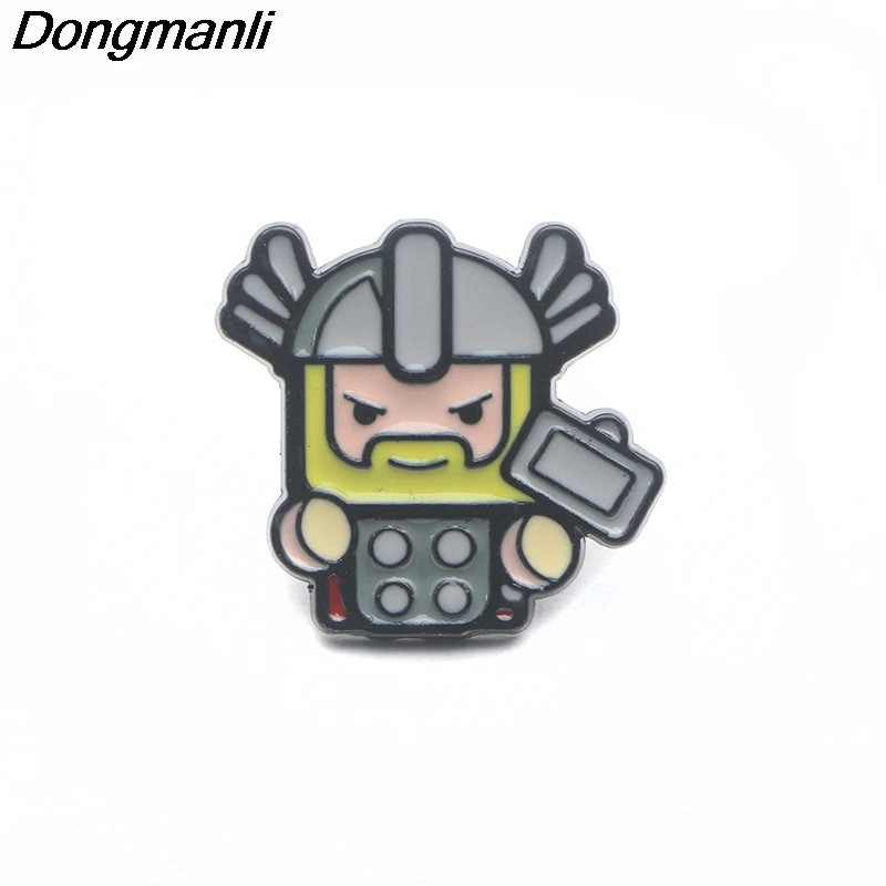 P3856 Dongmanli Fashion Cartoon Cute Metal Enamel Brooches and Pins Collection Lapel Pin Backpack Badge Collar Jewelry
