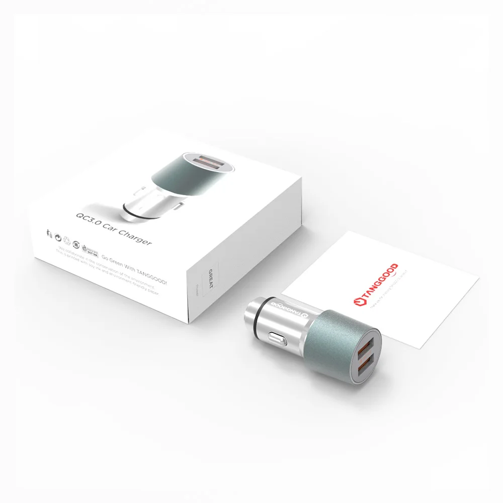 TANGGOOD 36 Вт USB Автомобильное зарядное устройство Быстрая зарядка 2 0 3 для мобильного