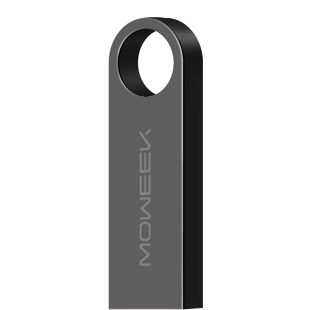 Black Moweek USB Flash 64 GB 32 GB 16 GB 8 GB 4 Гб Флеш накопитель 128 GB флешки Водонепроницаемый Металлический USB 2,0 Flash Drive cel usb stick для подарка - Цвет: Black