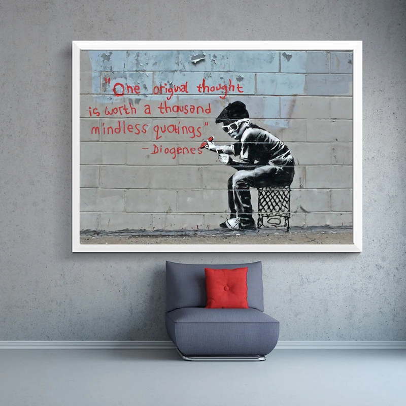 Постеры и печать NOOG Banksy Современная Картина на холсте современный либерлизм