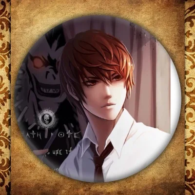 Японское аниме дэт нот бейдж с дисплеем модная мультяшная фигурка Yagami светильник Misa Amane броши булавки ювелирные изделия аксессуары - Окраска металла: 10