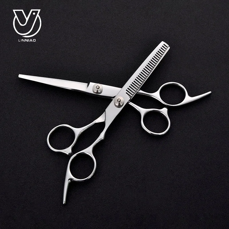 6 Inch Hairdressing Scissors 4CR13 Stainless Steel Professional Salon Barbers Cutting Scissor Hair Set | Красота и здоровье