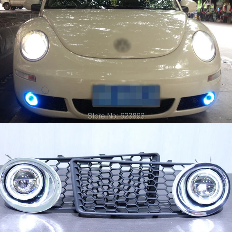 Для Volkswagen VW Beatles 2008 2011 светодиодный дневные ходовые огни проектор DRL стекло для