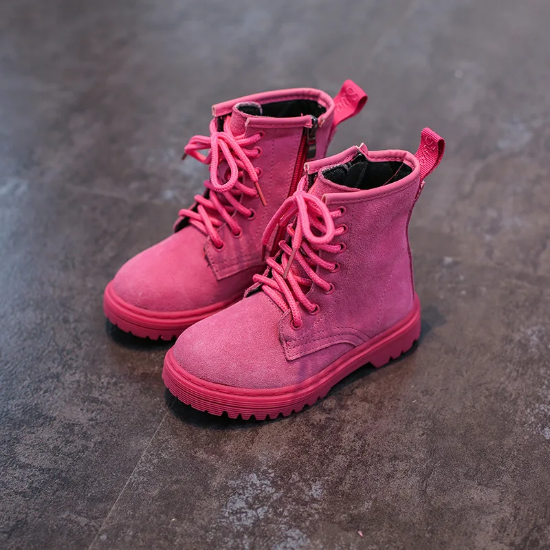 2017 обувь для детей повседневные ботинки Martin Обувь девочек мальчиков ботильоны