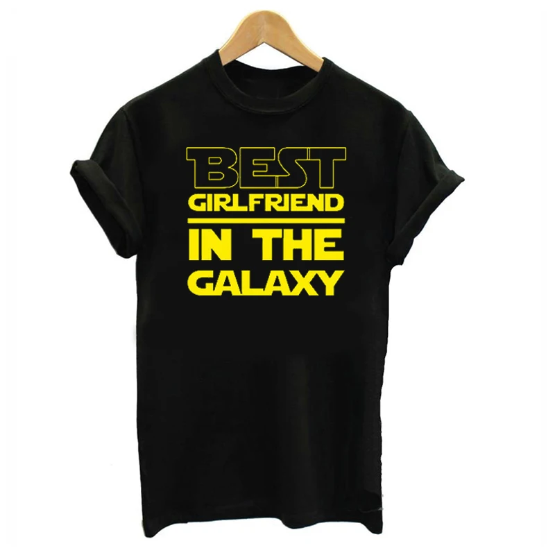 Новая летняя футболка Harajuku 2020 модная с надписью Best Boyfriend & girlfriend свободная круглым