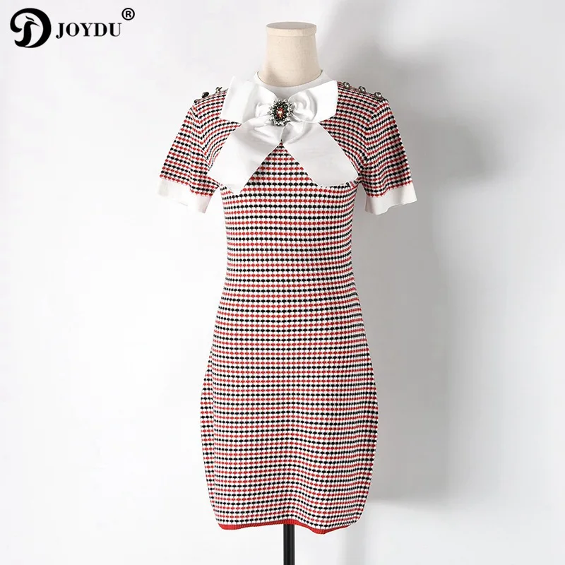 JOYDU 2018 Роскошные шикарные Подиумные летние платья для женщин с короткими