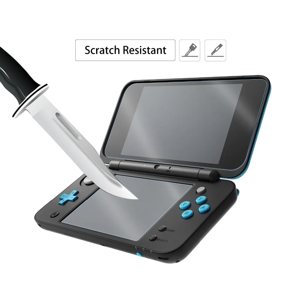 2 Pack Screen Protector for Nintend 2DS XL Game Console Ultra Clear Bubble Free/Anti-Scratch Sensitive-Touch Accessories | Электроника
