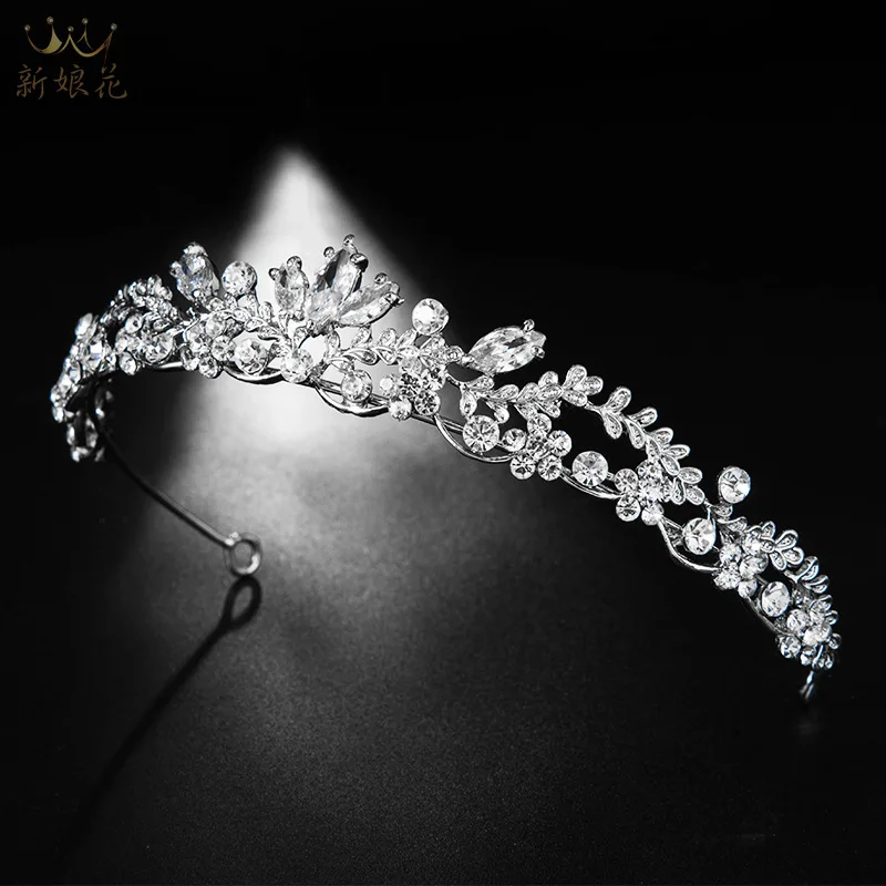 Мода невесты Рейн камень Корона обруч горячей нарядное платье торжественное
