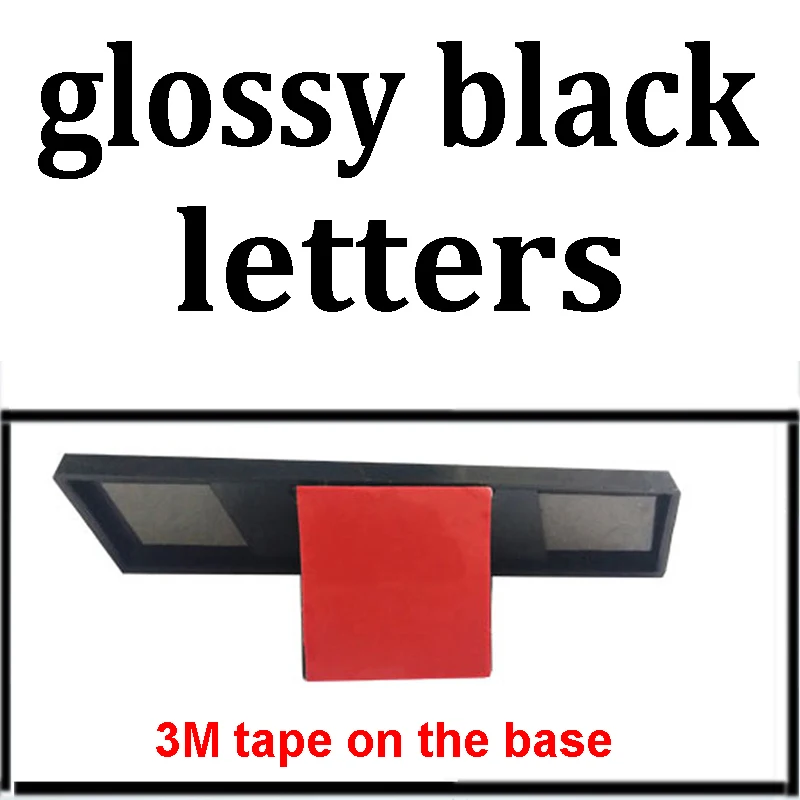 Glossy black letters S3 S4 S5 S6 S7 S8 RS3 RS4 RS5 RS6 RS7 RS8 RSQ3 RSQ5 RSQ7 TTRS решетка эмблема кронштейн 3M лента глянцевый черный автомобильные брелки с логотипом для Audi - Цвет: Glossy black letters