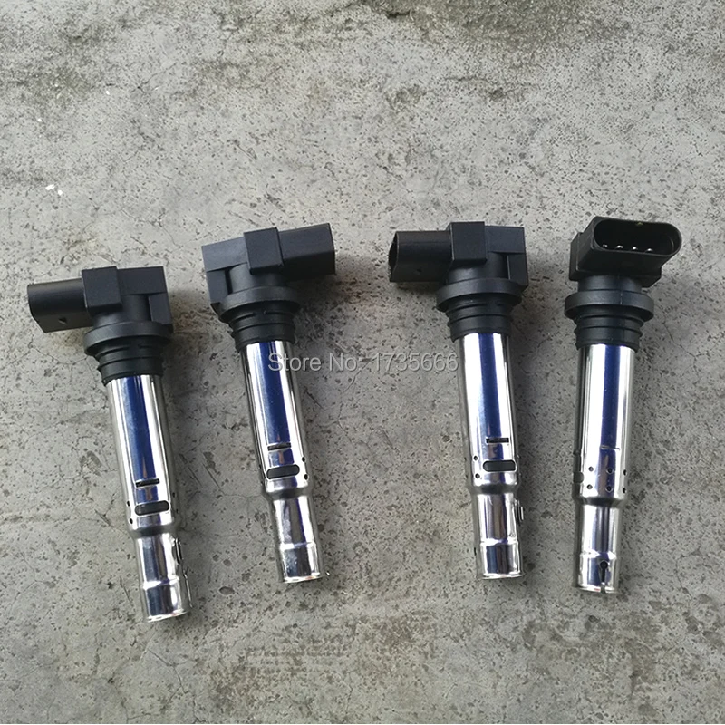 Набор из 4 шт. катушки зажигания 036 905 715 E036905715F для VW GOLF JETTA BORA Beetle Polo Sharan AUDI A1 A3 1.6FSI 1,4 T