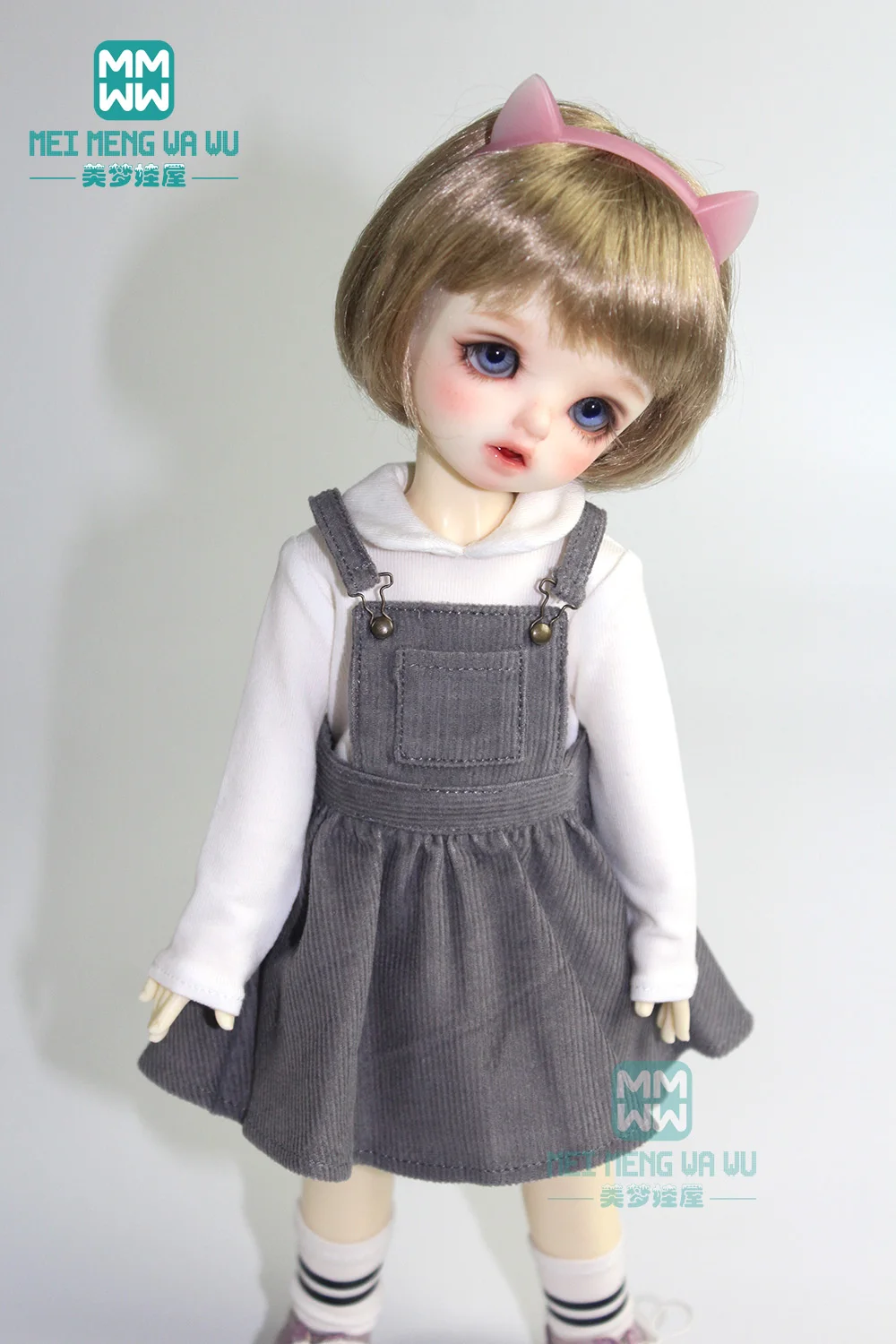 Подходит для кукол 30 см 1/6 BJD YOSD модное платье на бретельках розовый серый хаки