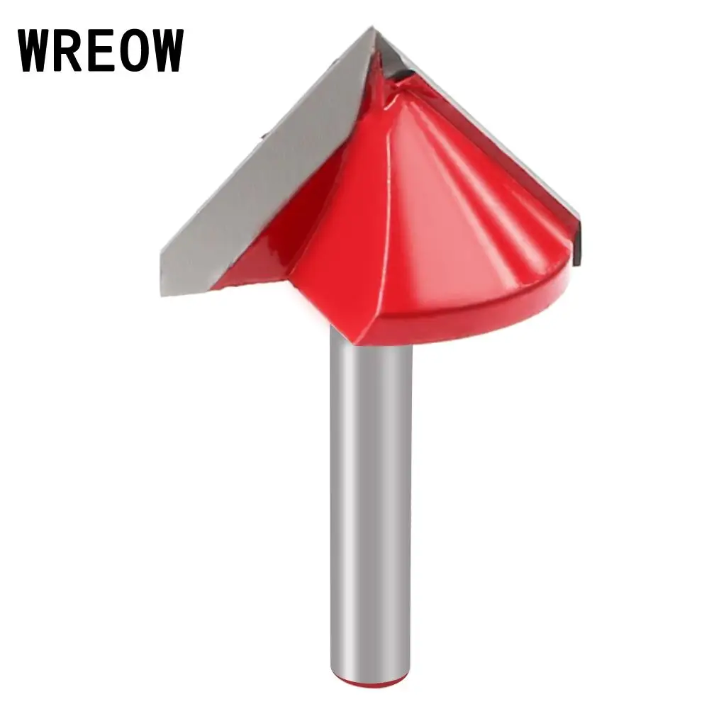 90 Degree CNC carbide end mill Milling Cutter 3D Carbide Coated Tipped Miter Router Bit Knife V Bit Woodworking Cutting Tool
