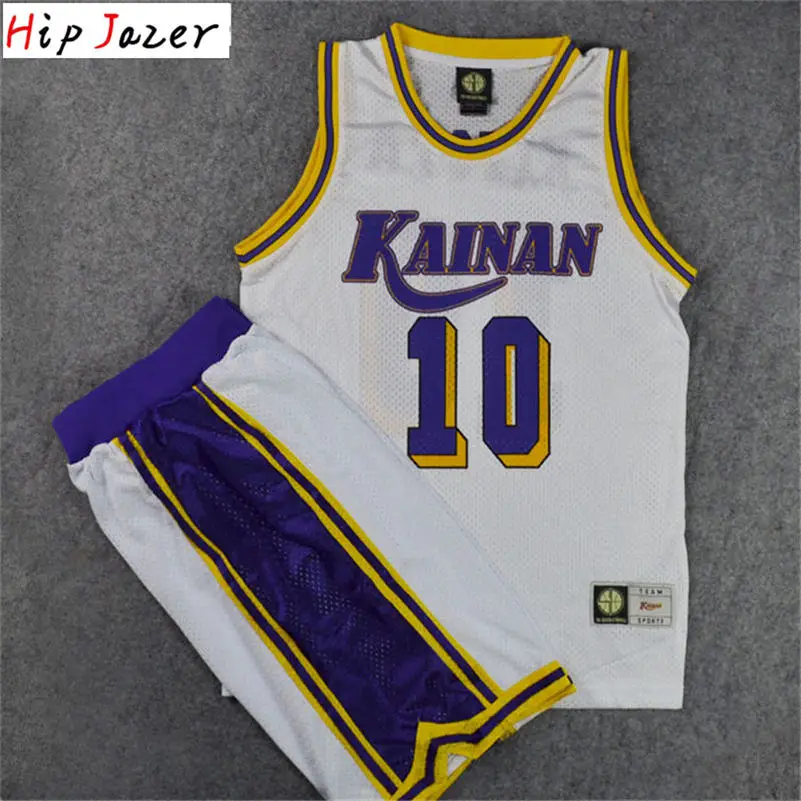 6 Высокое качество Slam Данк Косплей KaiNan 10# NOBUNGA KIYOTA Shinichi Maki 4# баскетбольная тренировочная форма из Джерси Набор тренировочная форма - Цвет: 6