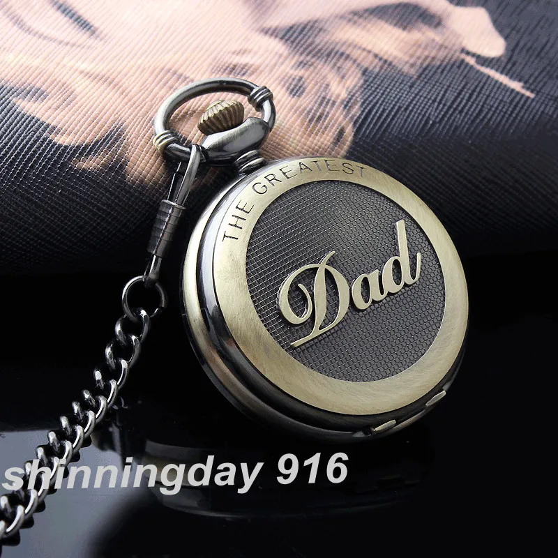 Новинка ретро ожерелье с надписью The GREATEST d' карманные часы подарок на день