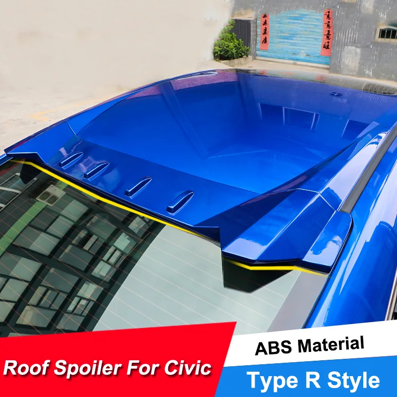 JNCFORURC задний багажник на крышу автомобиля спойлер крыло для Honda Civic 2016 17 18 4 дверный