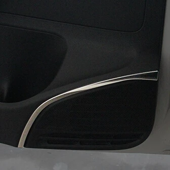 

4pcs/set Car Stainless Steel Door Speaker Strip Fit For vw Volkswagen Polo 2015 Car Styling