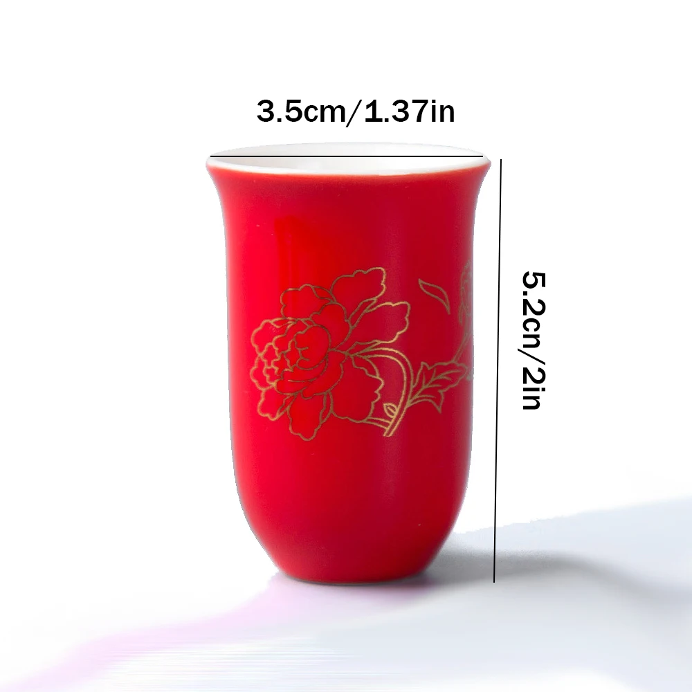 Чайные чашки 27 мл окрашенные керамические маленькие чайный набор кунг фу черный