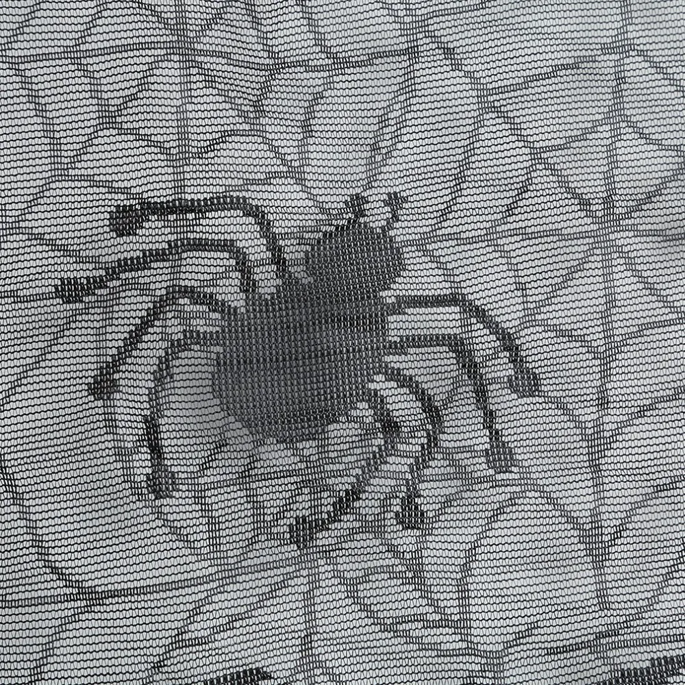 1 шт. украшение на Хэллоуин Черное кружево паутина камин накидка шарф занавески