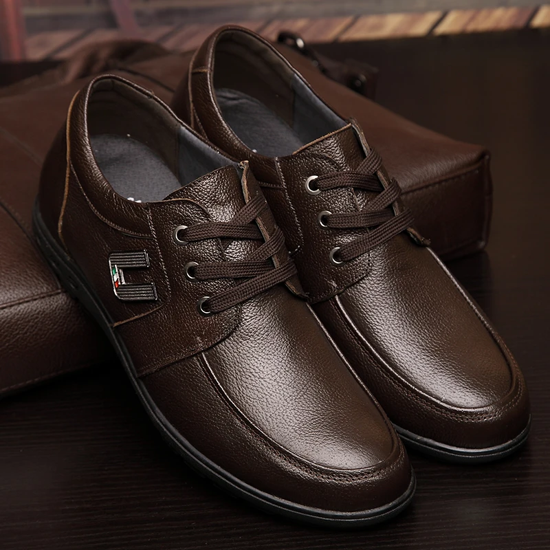 Vansiscou Для мужчин из натуральной кожи увеличивающие рост обувь Increa 5 см Высота s