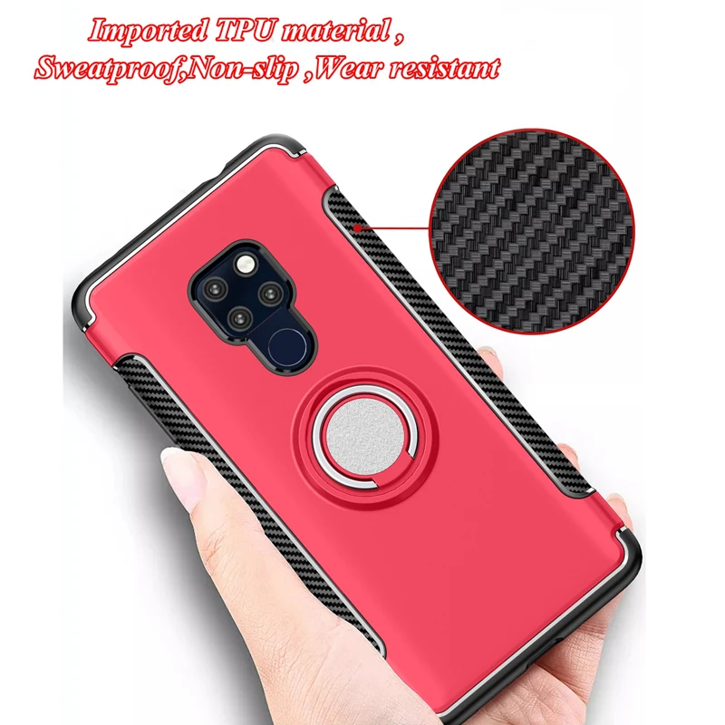 Противоударный чехол для huawei P20 lite mate 20 Pro P10 Honor 10 9 8X 8 7X P9 V10 Nova 3 3i Play P Smart Holder Ring