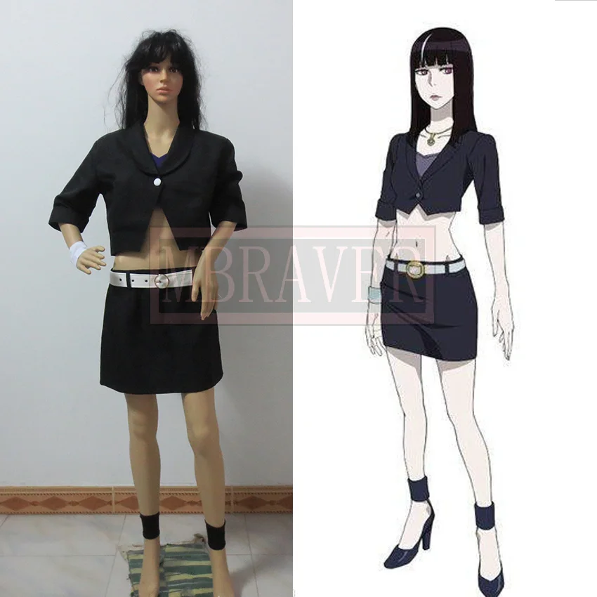 Парад смерти Chiyuki черношерстная женщина kurokami no onna Косплей Костюм