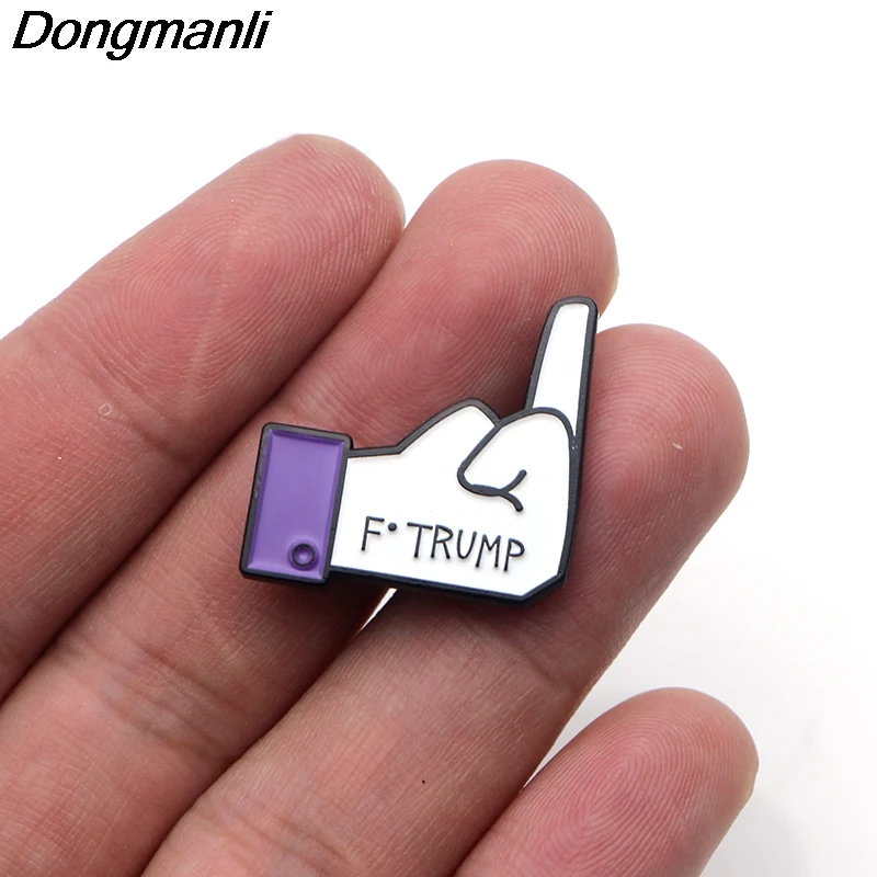 P3528 Dongmanli забавные классные эмалированные булавки и броши для женщин и мужчин значки на рюкзак с отворотом сумки значок подарки