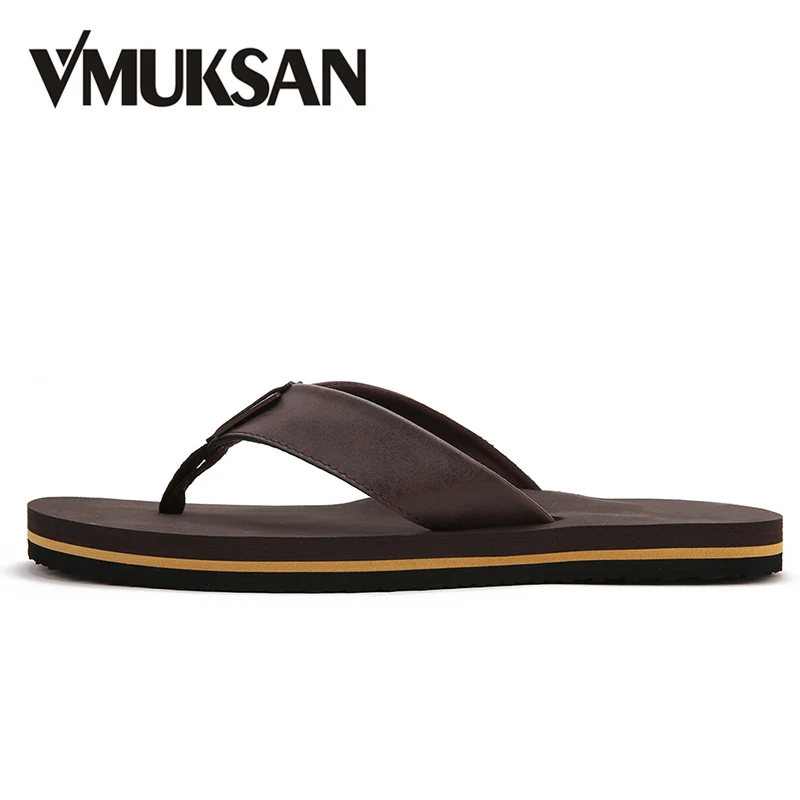 VMUKSAN Фирменная Новинка мужские шлёпанцы для женщин летняя прохладная дышащая мужские пляжные шлепанцы Высокое качество классические домашние мужские сланцы