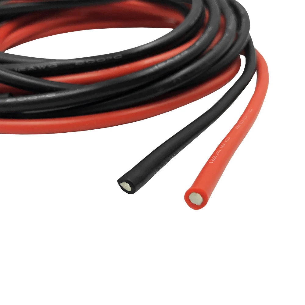 12 AWG калибровочный провод силиконовые гибкие медные многожильные кабели для