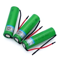 6pcs varicore new 100 original 3 6v 18650 us18650vtc4 2100mah vtc4 20a 30a rechargable battery discharge diy silica gel cable