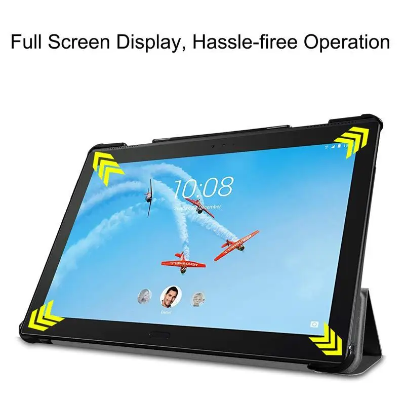 Чехол для Lenovo Tab P10 TB X705F 10 1 роскошный с тремя сложенными магнитными ультра тонкими