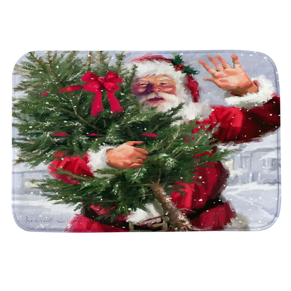 MQY181005143452007 Коврики Merry Christmas Декор ванная комната кухонные коврики Придверные коврики для гостиной Противоскользящий коврик супер абсорбирующий 40x60 см sep30 - Цвет: MQY181005143452007