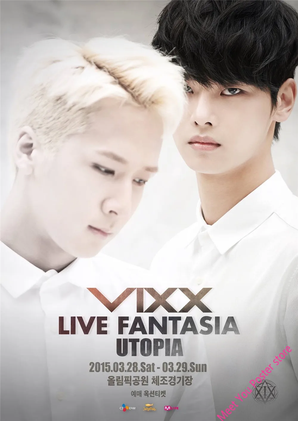 Новинка, VIXX плакат, прозрачные изображения, белые картонные наклейки на стену, украшение дома, художественный плакат, подарок, Декор для дома, гостиной, В1