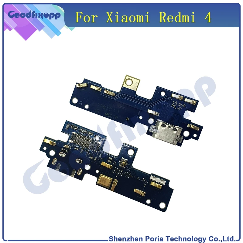 Гибкий кабель для телефона Xiaomi Redmi 4 Micro USB зарядное устройство Порт док станция