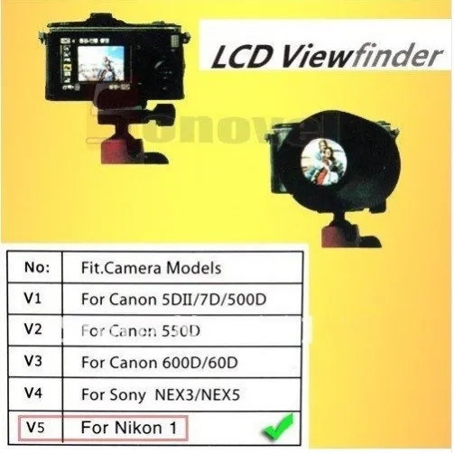 Photo Studio Accessories V3 LCD Viewfinder 2.8x Magnifier Extender Magnetic Hood for Canon 600D/60D | Электроника