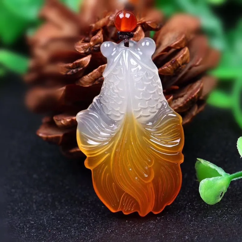 Сертификат желтый Pendant кулон счастливый золотой рыбы Подвески бижутерия шармы