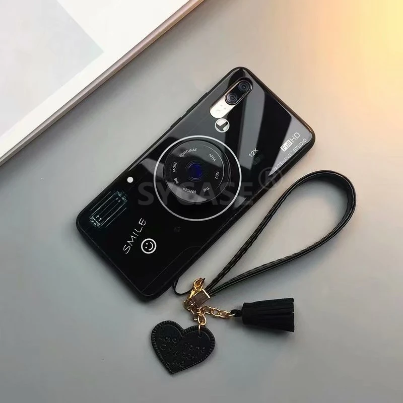 SYCASE стильная ретро камера стеклянная оболочка для huawei mate 20 Lite mate 20 Pro mate 10Pro чехол все включено противоударный чехол для женщин