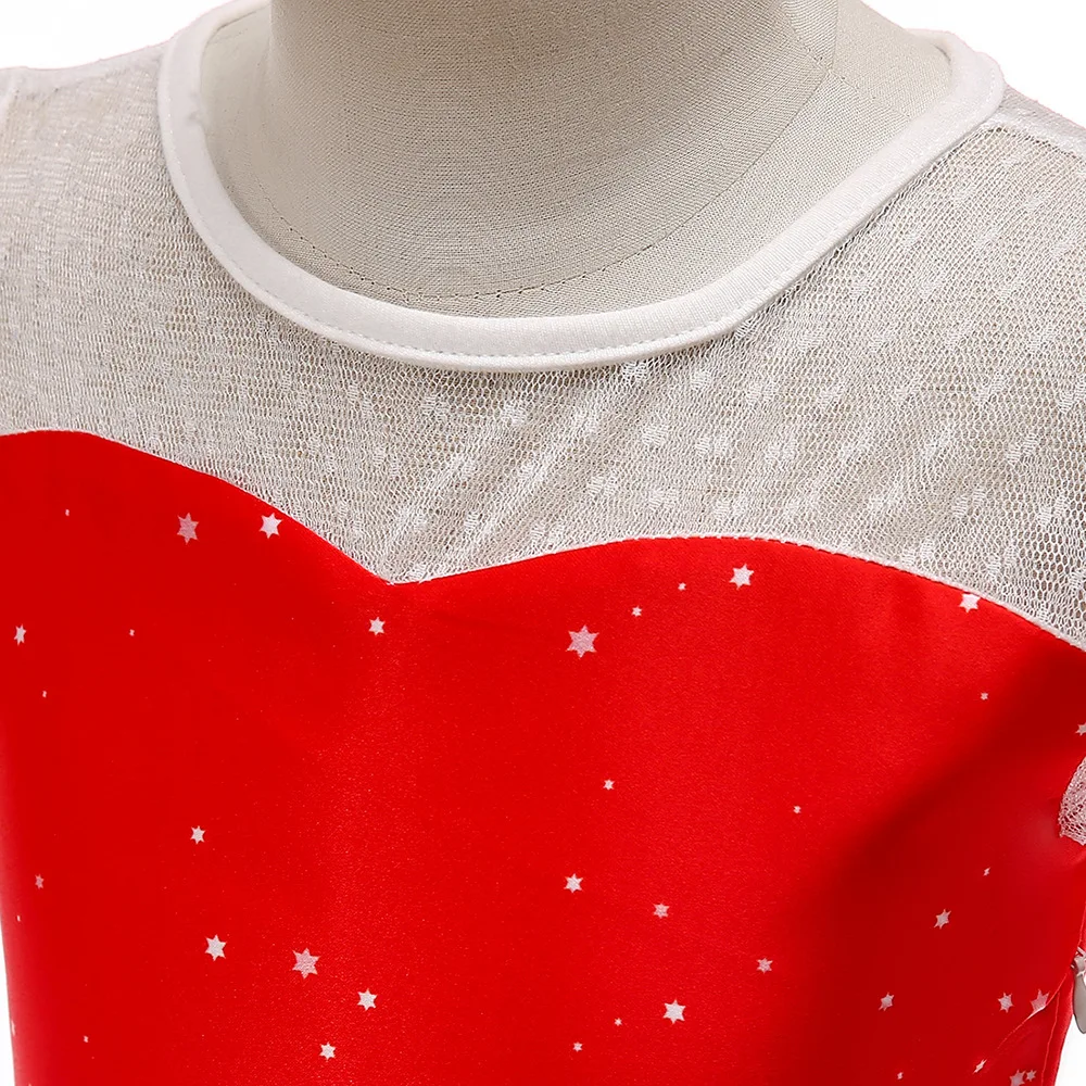Toddler Girl Christmas Costume Tutu Princess Elk Printed Cosplay Clothes Red New Year Wedding Party Dress | Детская одежда и обувь