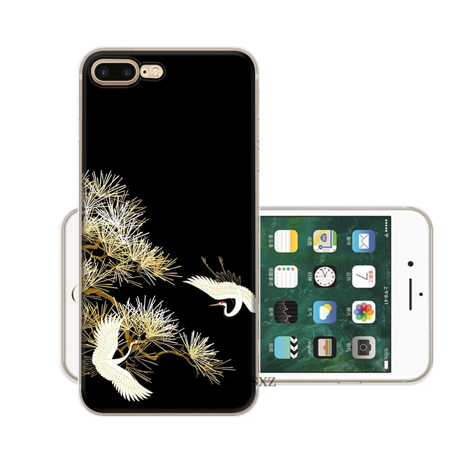 Жесткий Чехол для мобильного телефона iPhone 11 Pro X XR XS Max 6 6s 7 8 Plus 5 5S SE Case Crane |