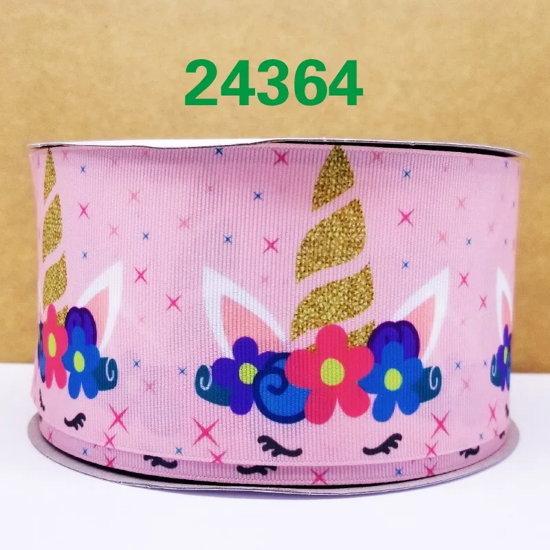 Бесплатная доставка 50 ярдов мультфильм печатных grosgrain ленты 24366|Ленты для шитья| |