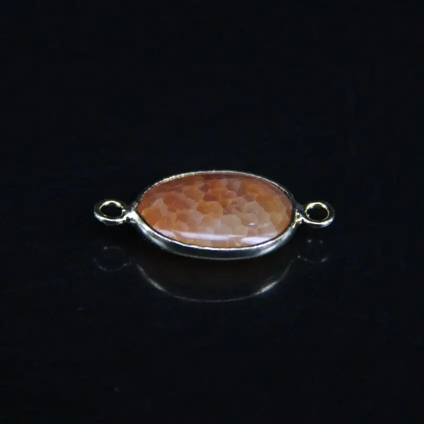 5 шт./лот золото окантовано Druzy Веной Агаты Овальный кусочек соединитель