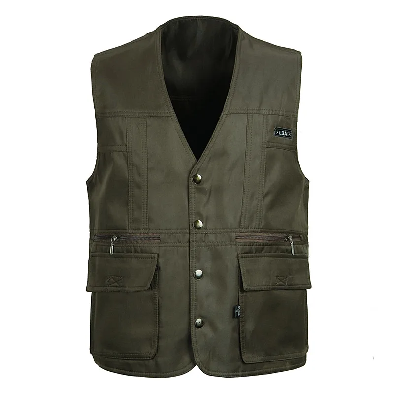 PLUS SIZE tactical Vest Men 2018 New Arrival Multi-pockets Photography Cameraman casual Dad ma3 sleeveless jacket | Мужская одежда