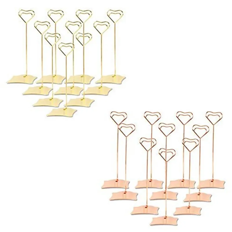 10 шт./компл. держатель для карт в форме сердца зажимы свадебных церемоний стол