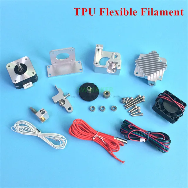 

All Metal Titan Aero Extruder with V6 heatsink Full Kit for 1.75mm TPU Flexible Filament Prusa I3 MK2 3D printer