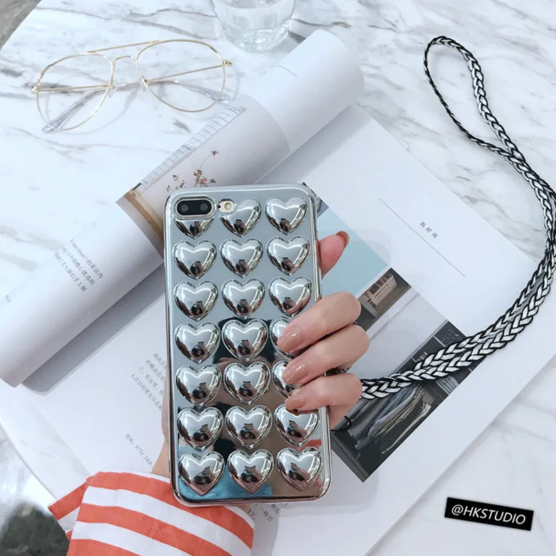 Чаолида Сердце дешевые симпатичный сотовый телефон чехлы для Iphone X 6 6s 6plus 7 7plus 8 8Plus